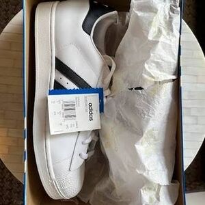 Adidas White and Black Sneakers